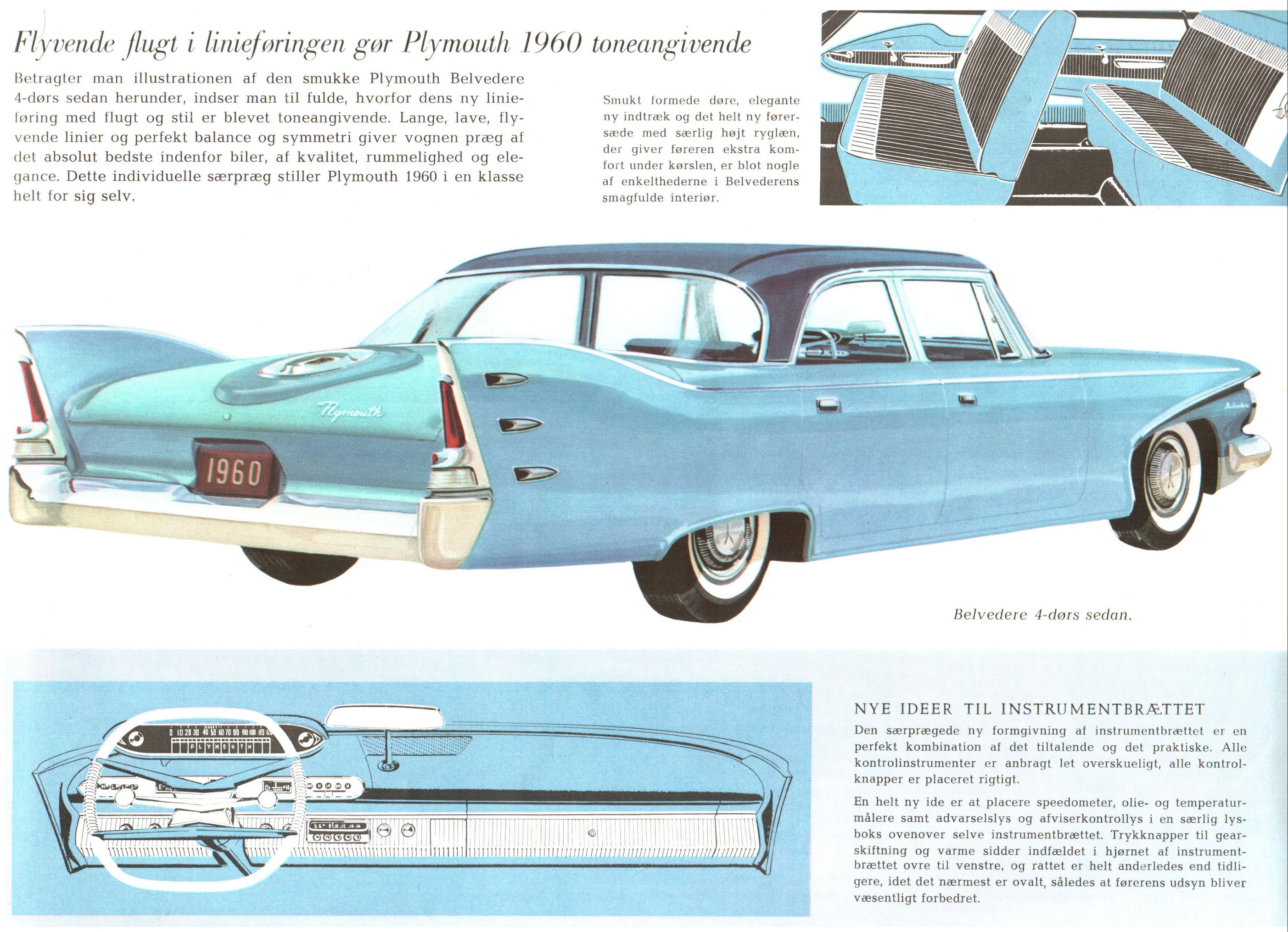 1960 Plymouth Brochure (Danish)